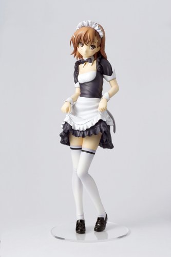 1/6 Scale PVC Figure - To Aru Kagaku no Railgun Mikoto Misaka Maid Ver. - Anime Collectible for Display & Decoration - Perfect for Otaku Rooms, Anime Conventions & Gift Giving