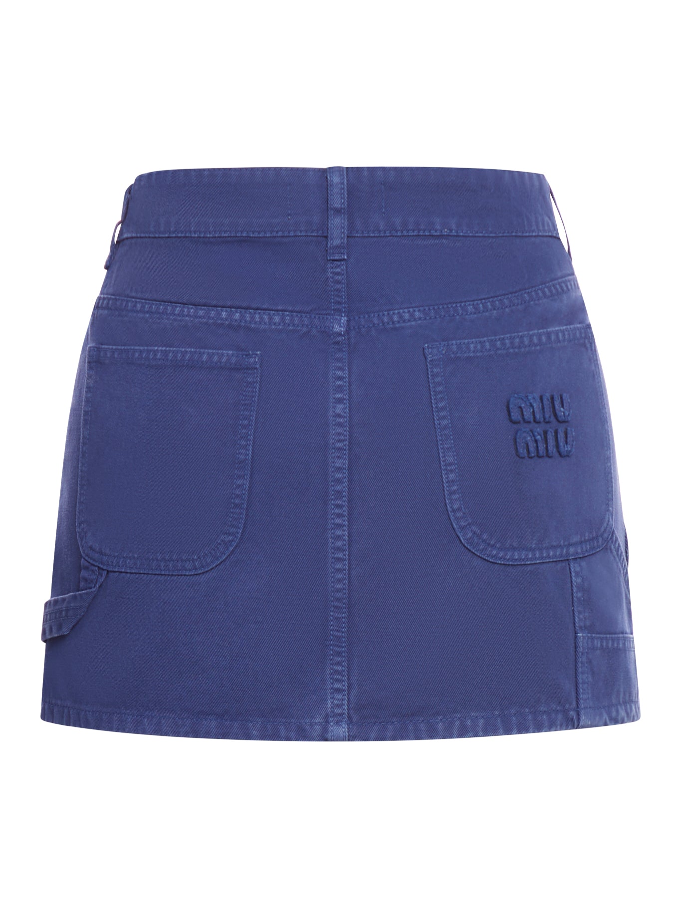 Stylish Women's Gabardine Mini Skirt - High Waist Stretch A-Line Denim Skirt for Casual Wear & Night Out
