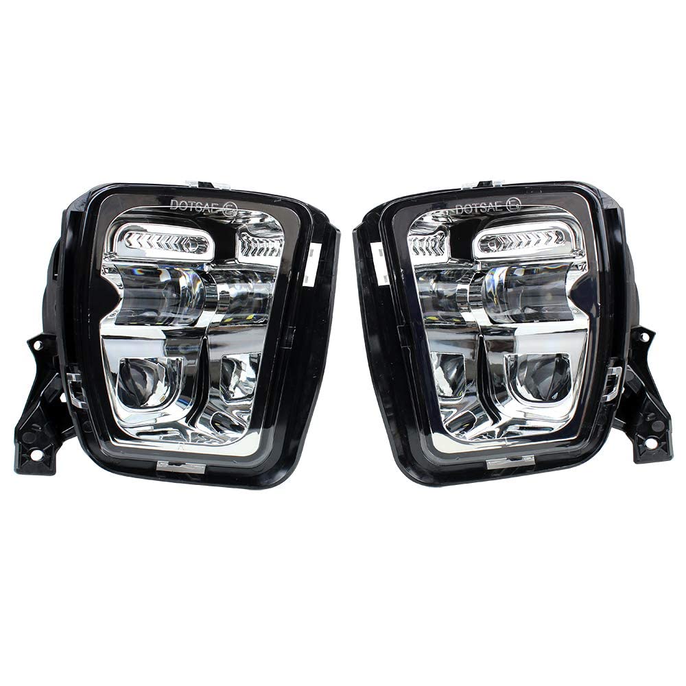 **2013-2018 Dodge Ram 1500 LED Fog Lights – Chrome Bumper Lamps, 2-Pack – High-Performance Driving Accessories for Night & Off-Road Use**
