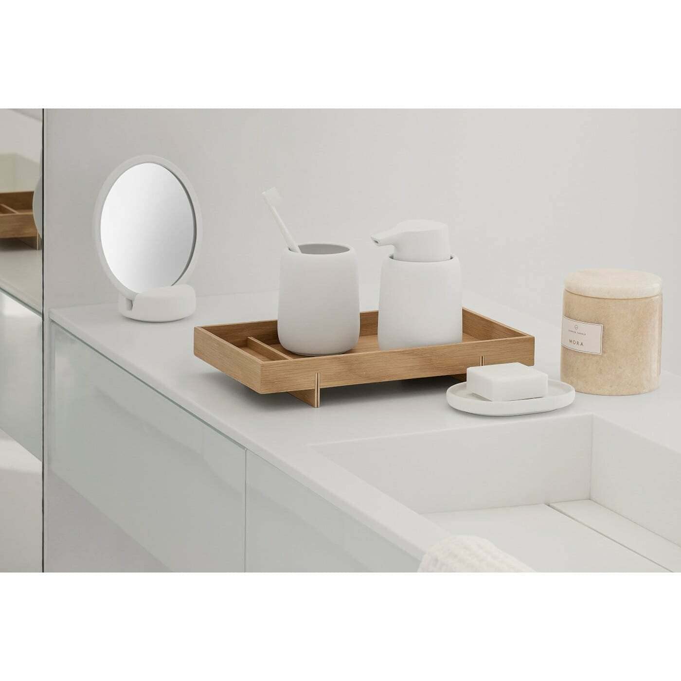 Blomus SONO Soap Dish - Modern Olive Tarmac Soap Holder for Bathroom, Kitchen Sink & Shower - Stylish Bath Accessory for Home Decor