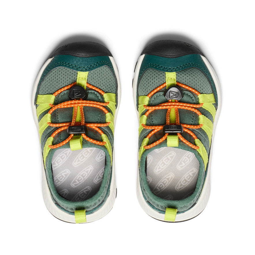 Motozoa Sneakers for Toddlers - Comfortable Kids Shoes in Sea Moss & Scarlet Ibis Colors | Perfect for Playtime, Preschool & Outdoor Adventures