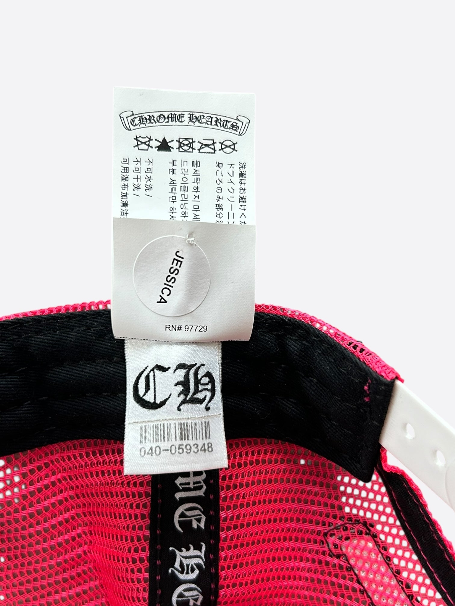 Chrome Hearts Pink Cemetery Cross Patch Trucker Hat - Stylish Embroidered Adjustable Cap for Women & Men - Perfect for Streetwear, Casual Outfits & Music Festivals