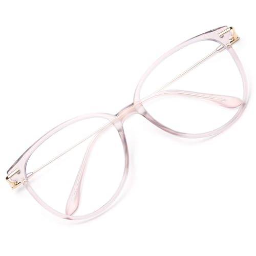 1-pink Frame/Transparent Lens