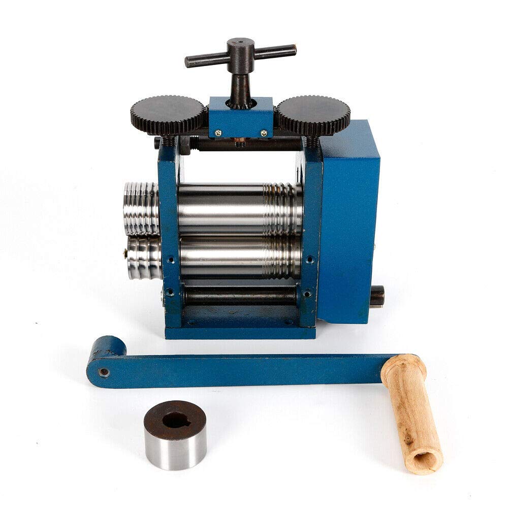 75mm Wide Manual Jewelry Rolling Mill Machine - Metal Wire & Sheet Press Roller for Jewelers & Crafts - USA Stock - Perfect for Jewelry Making, Metal Forming & DIY Craft Projects