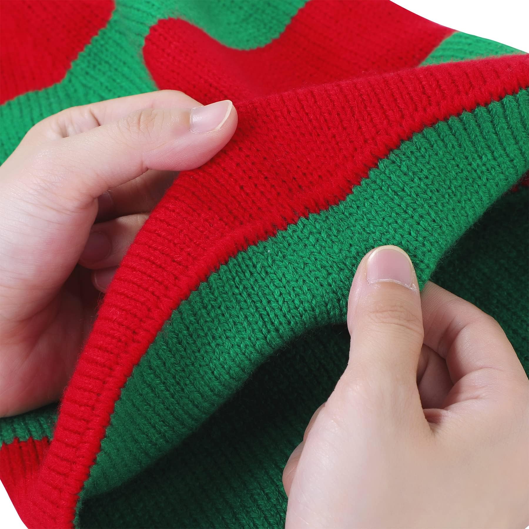 Zando Santa Hat for Adults - Warm Christmas Beanie for Women & Men - Winter Holiday Party Hat - Perfect for Christmas Parties, Family Gatherings & Festive Photos