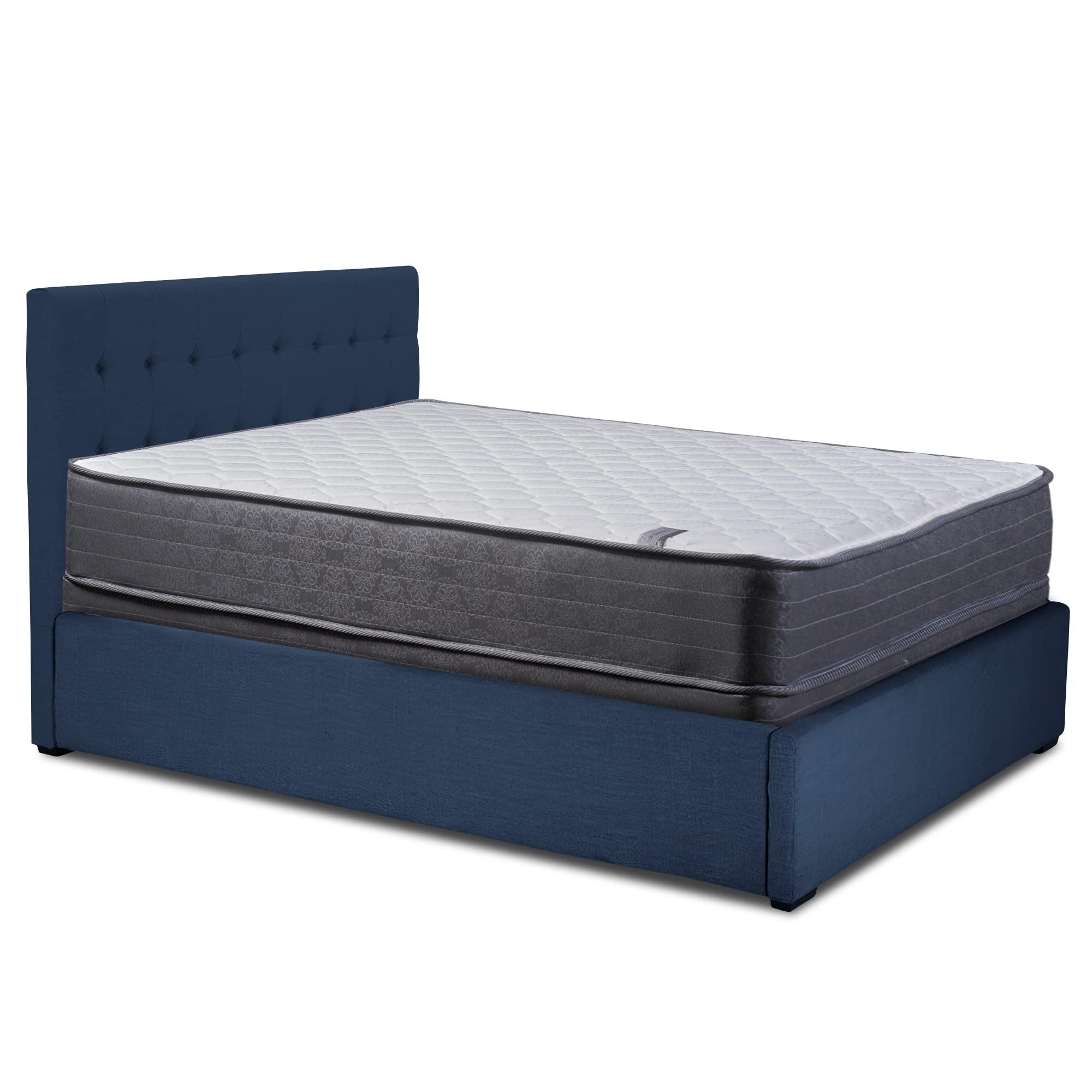 Treaton 10-Inch Medium Plush Tight Top Innerspring Mattress & 4