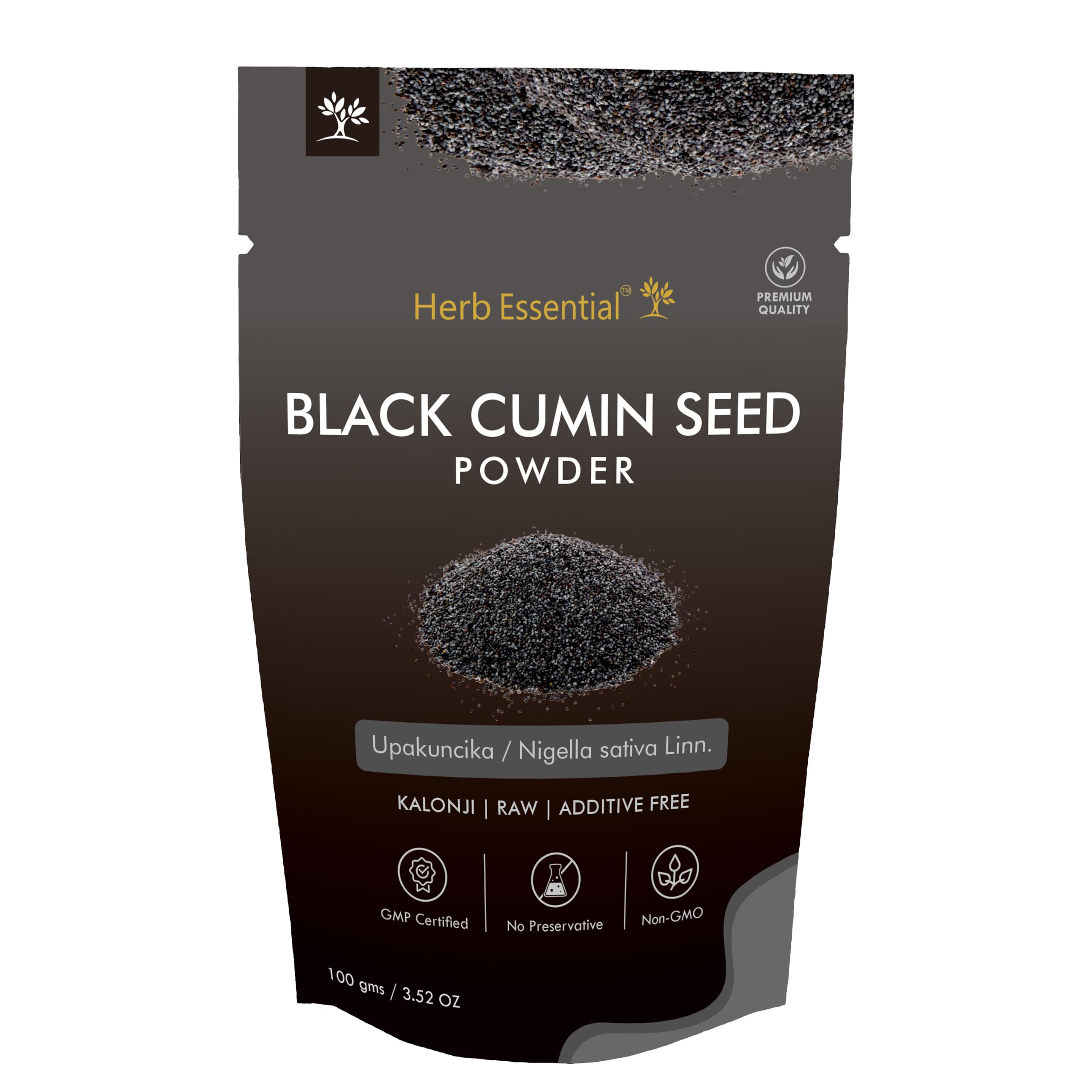 Organic Black Cumin Seed Powder (Kalonji) - 200g | 100% Pure Nigella Sativa for Hair Growth & Skin Care | Natural Herbal Supplement for Cooking, Tea & Ayurvedic Remedies | Pack of 2