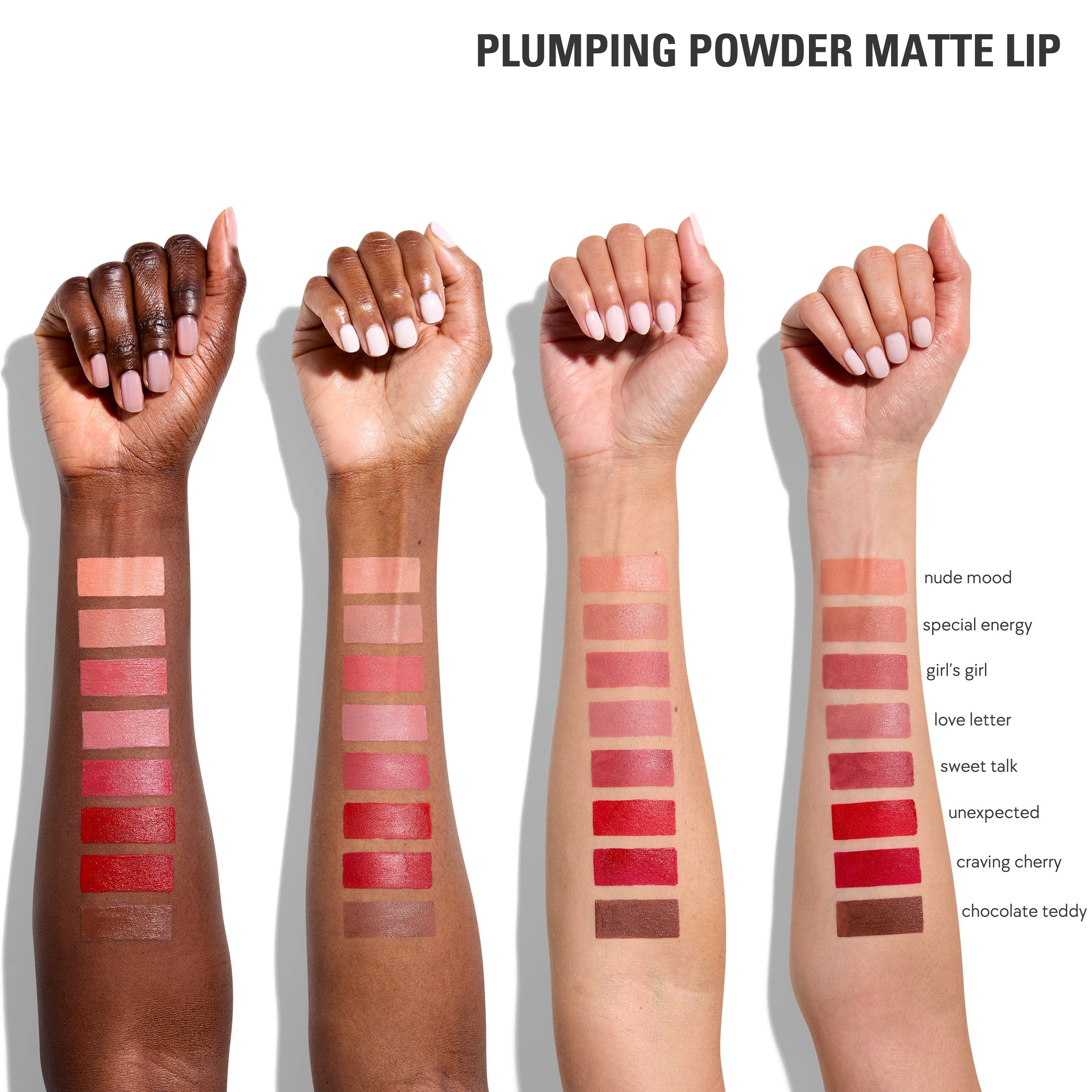 Plumping Powder Matte Lipstick & Lip Liner Set - Long Lasting Hydrating Lip Makeup Kit for Full Lips | Perfect for Date Night, Parties & Everyday Wear