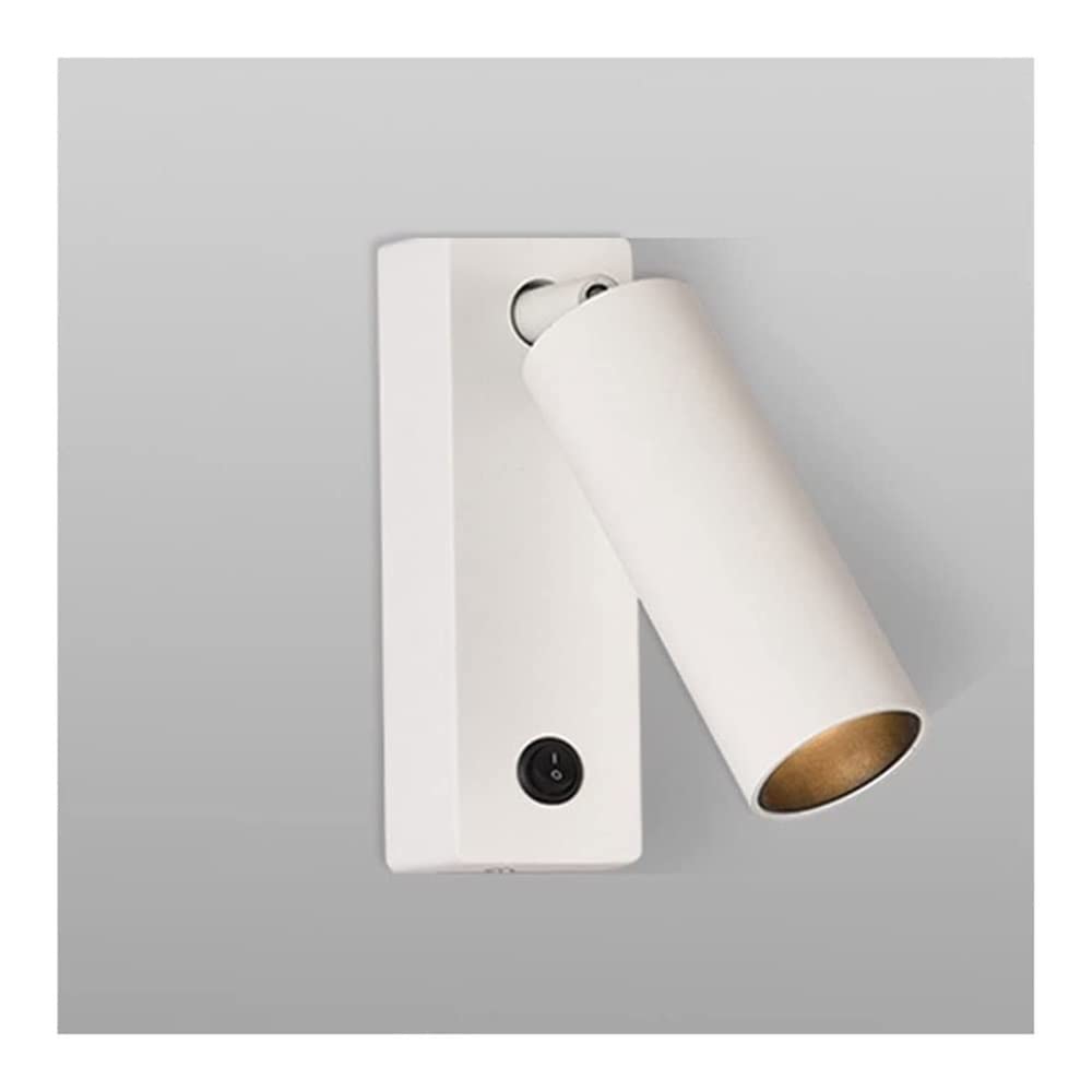 LED Wall Mount Light - Adjustable Bedside Reading Lamp, Modern Wall Light for Bedroom, Living Room & Hallway - White Color with Warm White Light - Perfect for Night Reading, Home Decor & Ambient Lighting
