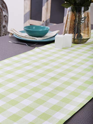 Checker Green & White