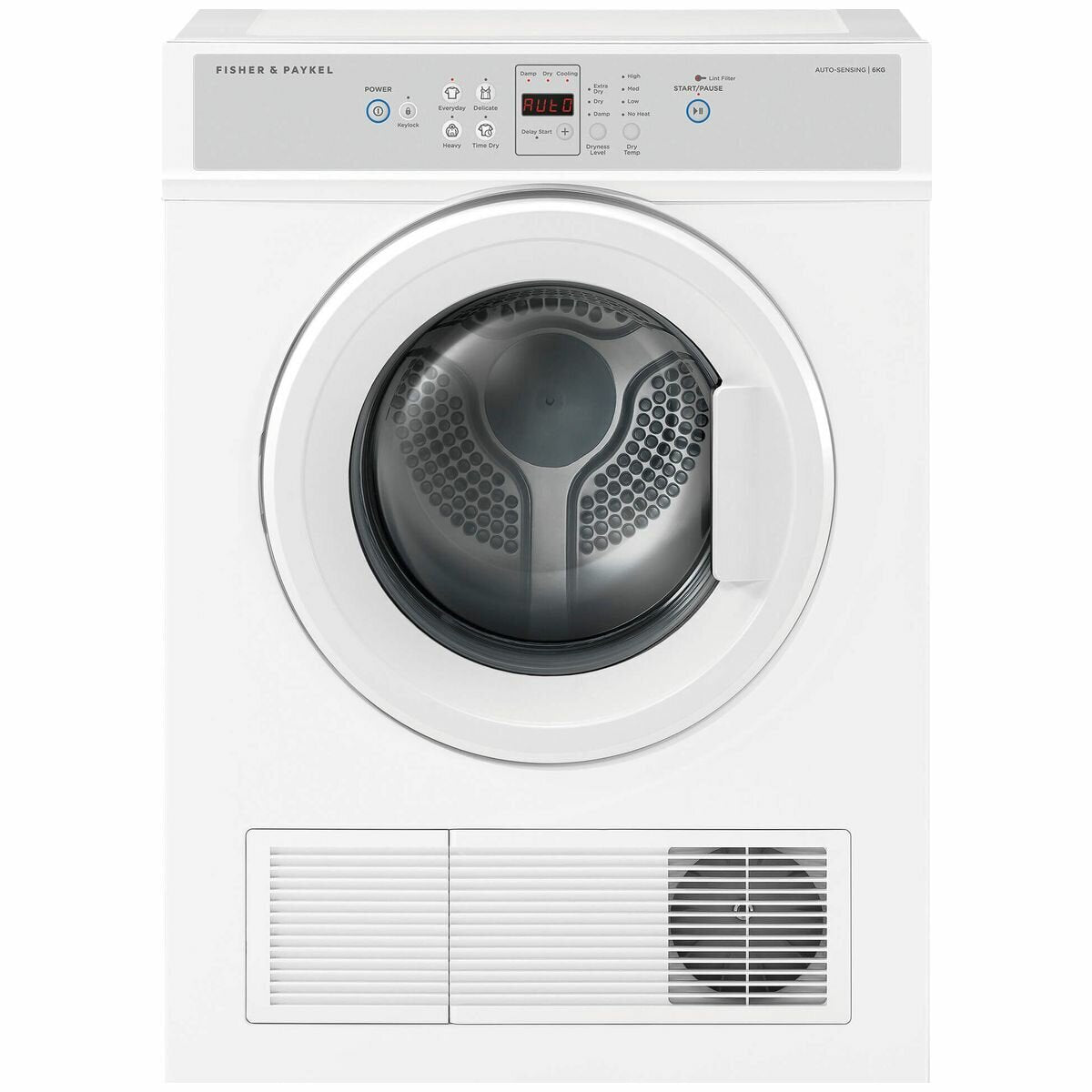 Fisher & Paykel Series 3 6kg Vented Dryer DE6060M2 - Energy Efficient Clothes Dryer for Home Laundry Room | Perfect for Apartments & Small Spaces