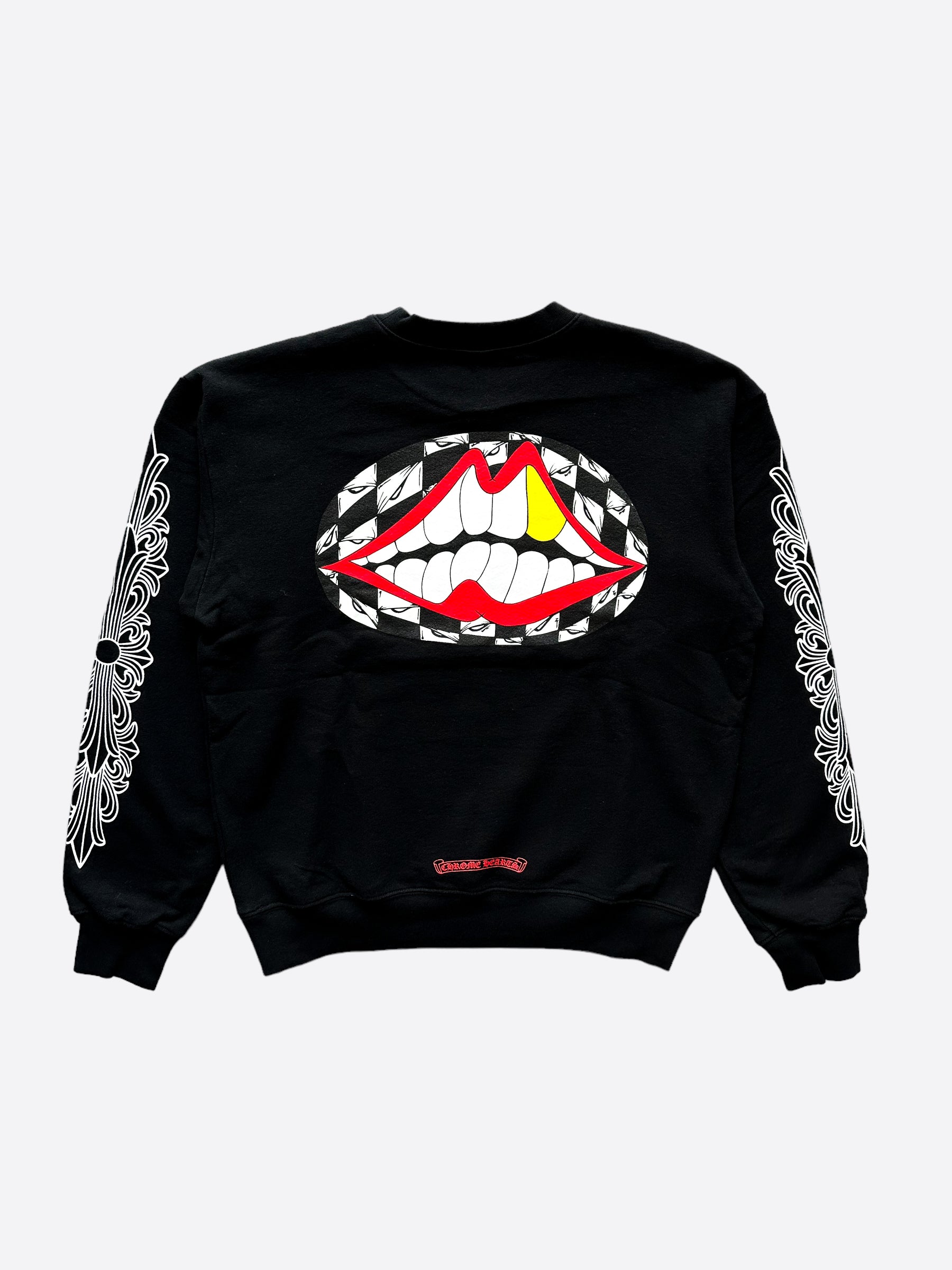 Chrome Hearts Black Matty Boy Chomper Sweater - Premium Gothic Knitwear for Men | Streetwear Fashion & Luxury Style | Perfect for Casual Outings and Night Events