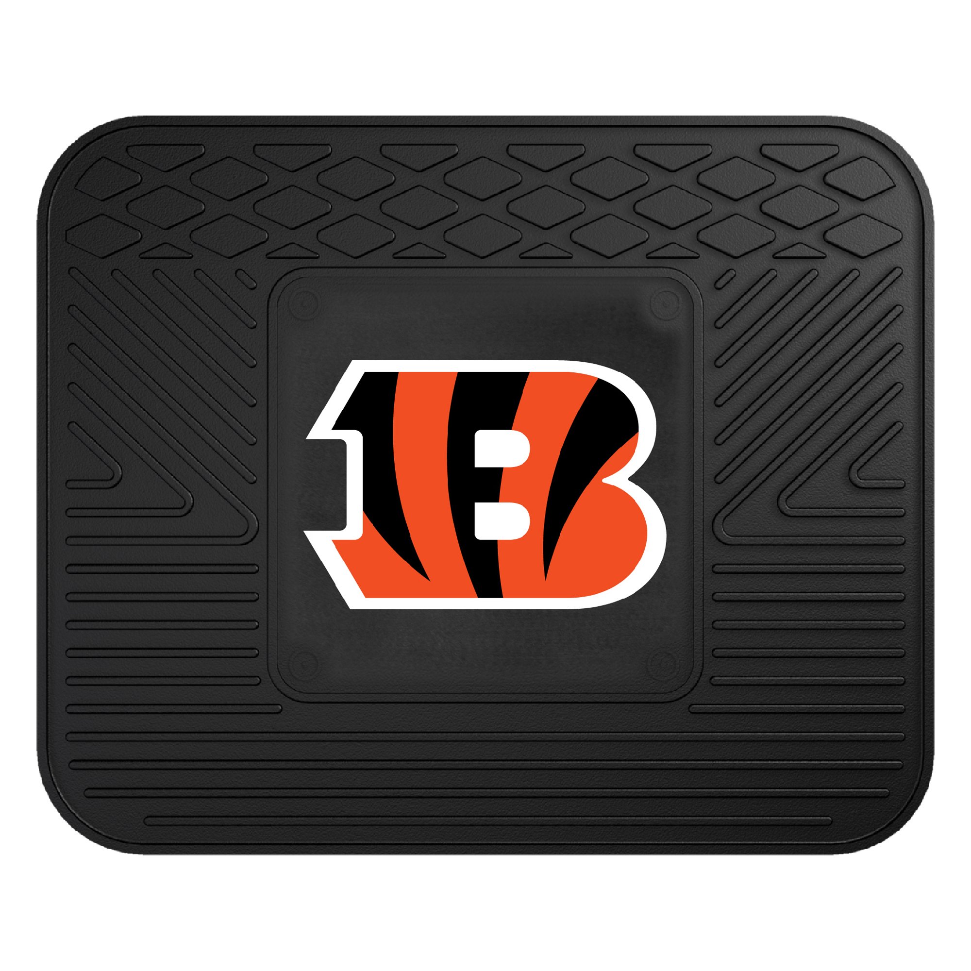 Fan Mats 9978 NFL Cincinnati Bengals Utility Mat - Durable Non-Slip Floor Mat for Home, Office, Garage & Tailgating - Perfect for Football Fans & Sports Decor