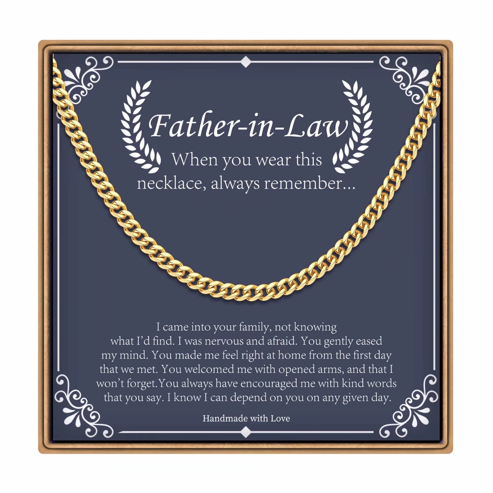 Chunky Cuban Link Chain for Men - Silver/Black/Gold Graduation Gifts for Him, Dad, Son, Grandpa, Uncle - Perfect for Father's Day, Christmas & Special Occasions | Durable Men's Jewelry for Everyday Wear & Formal Events
