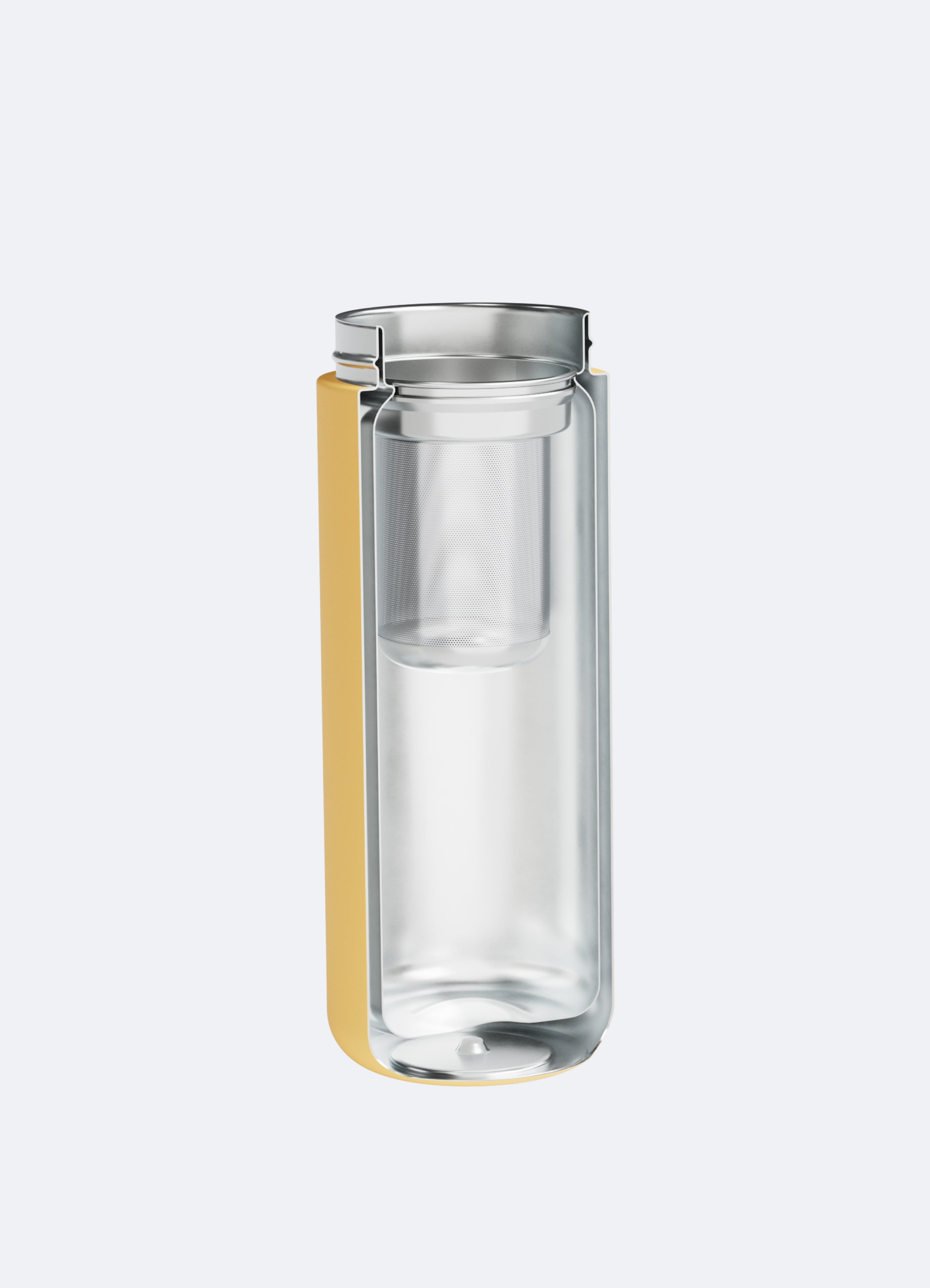 BetterMe Water Bottle - 32oz Insulated Stainless Steel Thermos with Straw & Handle, Leakproof & BPA Free - Perfect for Gym, Hiking, Travel & Everyday Hydration (Butter Yellow)