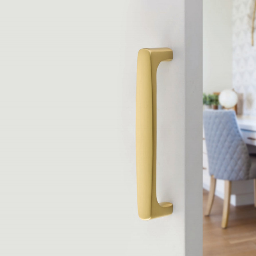 Vintage Style Barn Door Pull - Unlacquered Polished Brass Handle for Sliding Doors | Interior Door Hardware | Perfect for Farmhouse, Rustic & Modern Home Decor