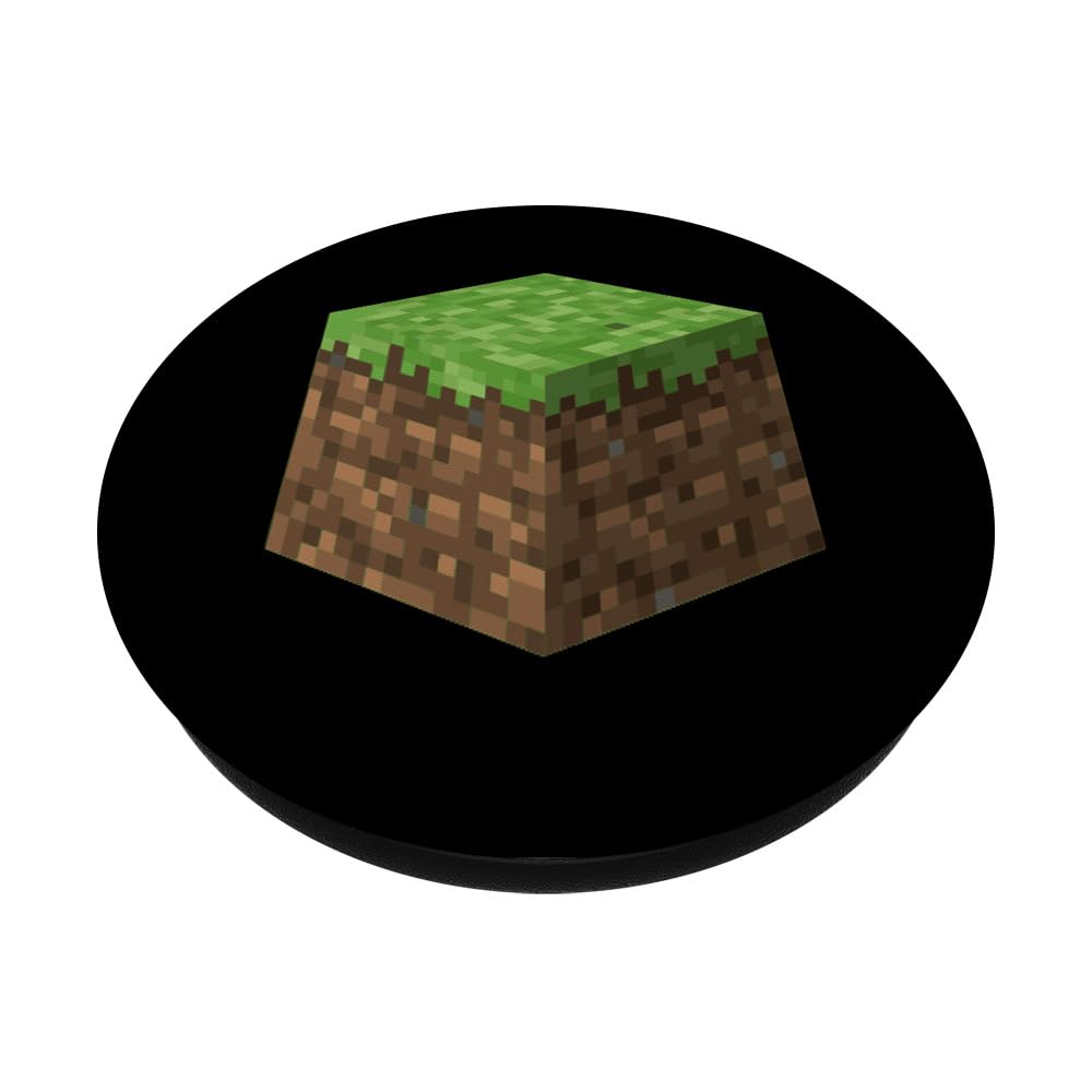 Pixel Cube Gamer Gaming PopSocket - Adhesive PopGrip for Phones & Tablets - Perfect for Kids, Boys & Girls - Gaming Accessories for Mobile Devices - Great for School, Travel & Gaming Sessions