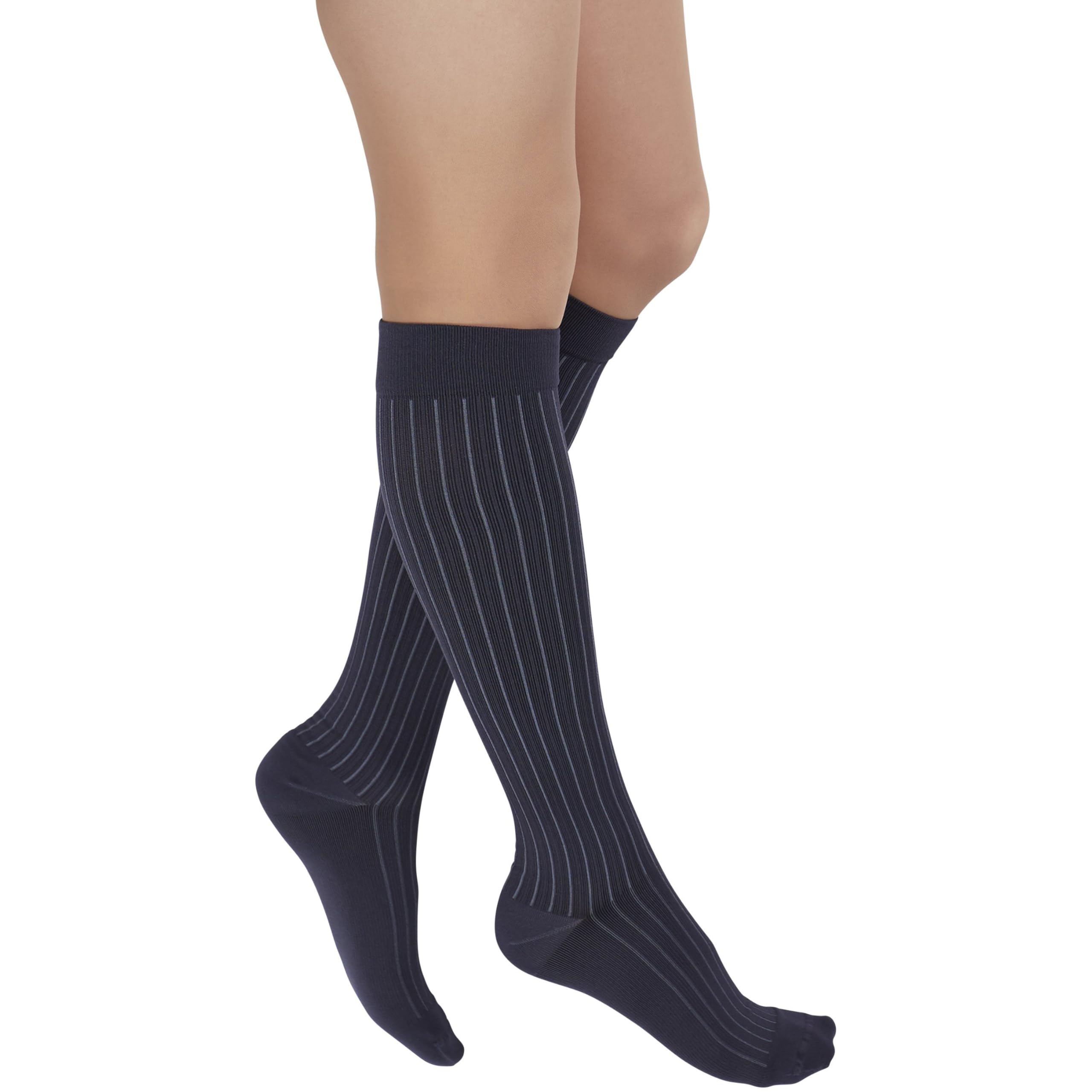 Freedom 20-30 mmHg Knee High Compression Socks for Men & Women - Circulation Support, Running, Travel & Work - Comfortable Long Socks for Nurses, Athletes & Daily Use