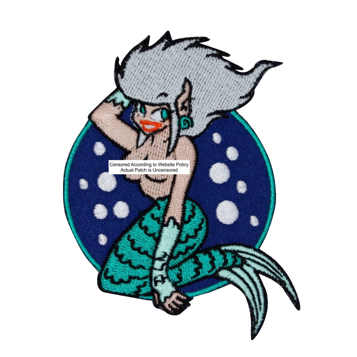 Mermaid Patch - Embroidered Iron On Applique for DIY Clothing & Costumes | Sailor Dream Girl Fantasy Design for T-Shirts, Bags, Hats & Cosplay