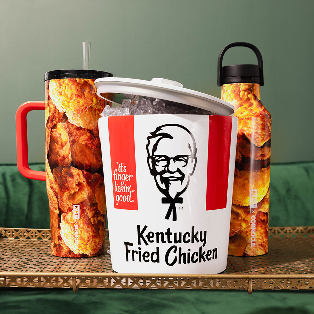 KFC x Corkcicle Sport Canteen - Insulated Stainless Steel Water Bottle for Travel, Gym & Outdoor Activities | Leakproof & Sweatproof Design | Perfect for Sports, Hiking & Daily Use