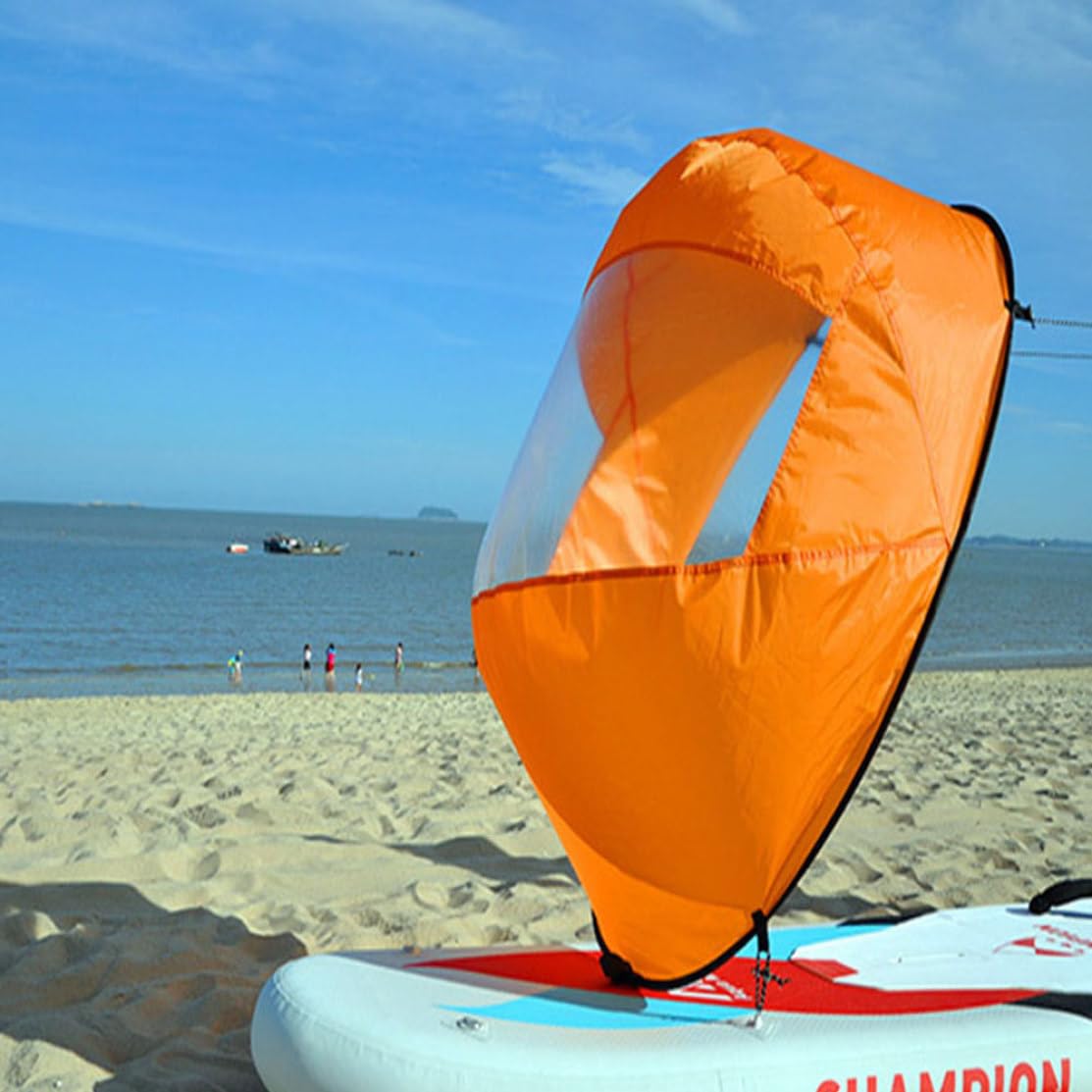Foldable Kayak Wind Sail with Clear Window - Portable Downwind Paddle Sail for Inflatable Boats & Kayaks | Kayaking Accessory for Lakes, Rivers & Ocean Adventures