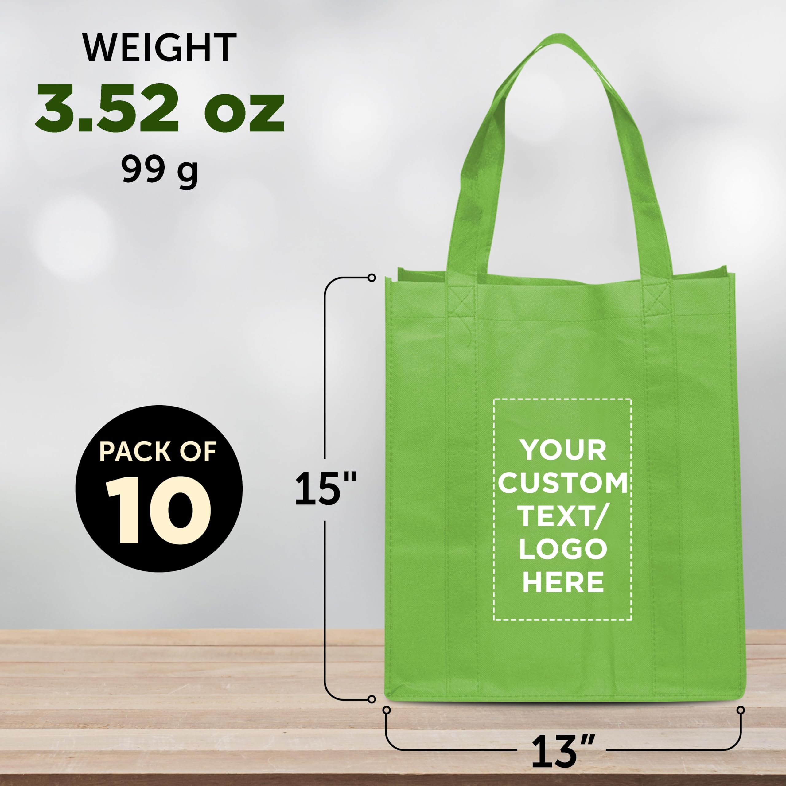 Eco-Friendly Reusable Grocery Tote Bags - Foldable Shopping Bags for Groceries, Farmers Market & Travel | Compact & Durable