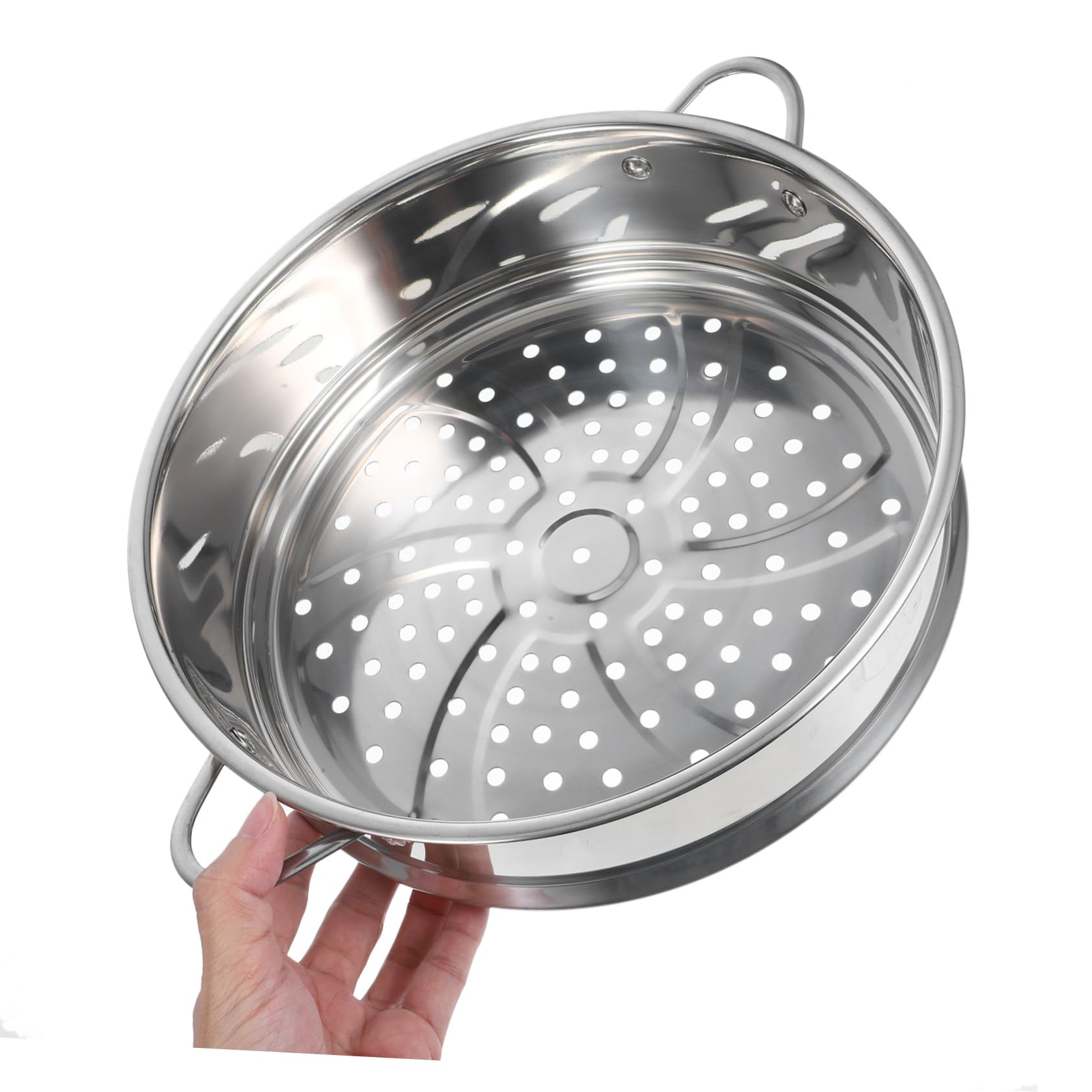 Premium Stainless Steel Steamer Basket - 3-Tier Multi-Functional Food Steamer for Dumplings, Vegetables & Seafood - Durable Kitchen Steamer for Healthy Cooking, Meal Prep & Asian Cuisine