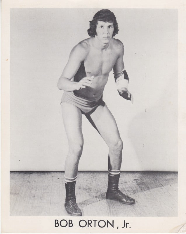 Vintage 1980s NWA Wrestling Bob Orton Jr. Promo Photo - Rare Collectible Memorabilia for Wrestling Fans & Sports Enthusiasts - Perfect for Man Cave, Sports Bar Decor, or Wrestling Memorabilia Collection