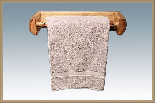 Stainless Steel Wall Mounted Towel Rack for Bathroom - Rustproof Bath Towel Holder with Hooks - Perfect for Kitchen, Laundry Room & Spa Decor (Homestead Collection)