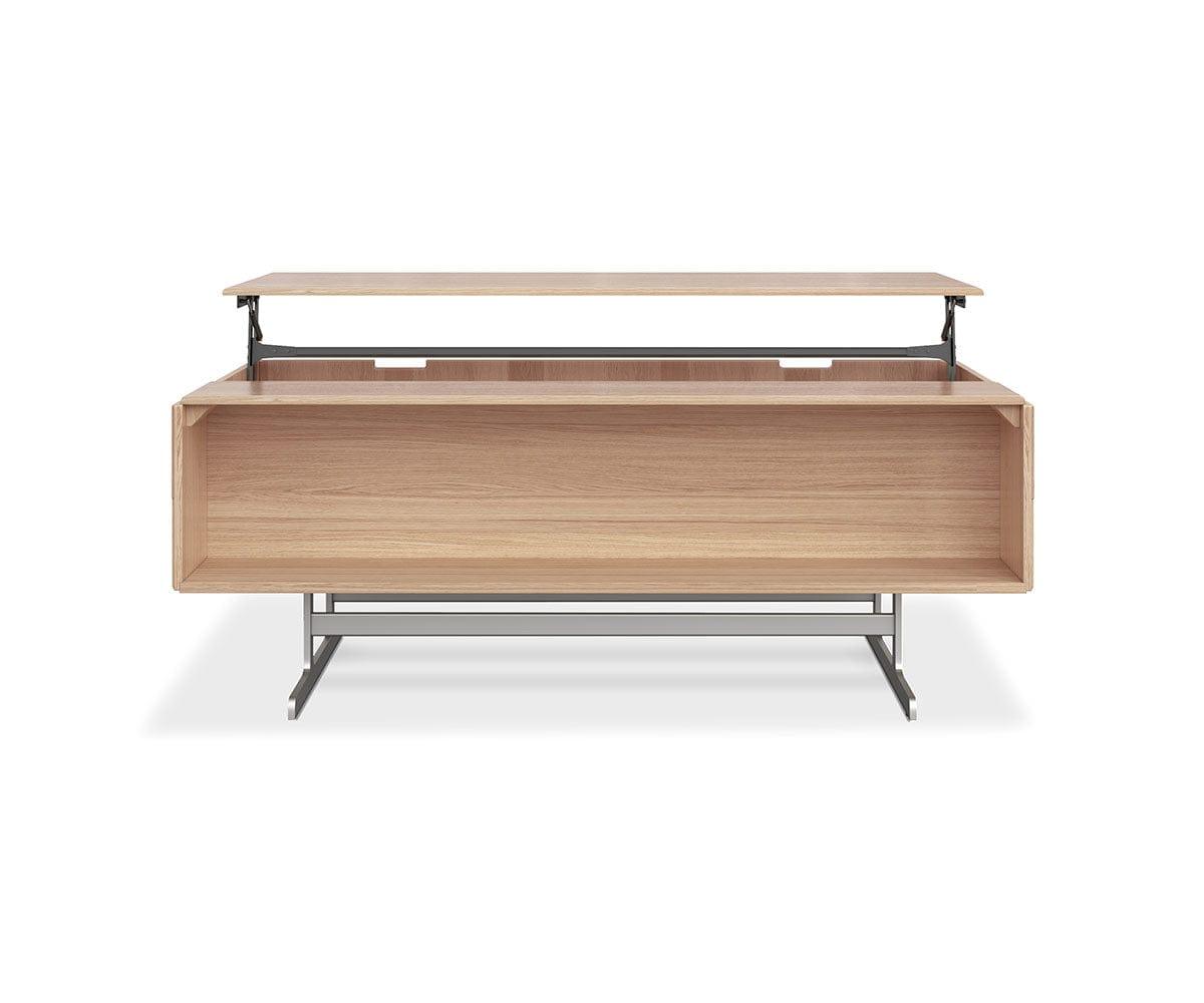 Modern Roman Coffee Table - Solid Wood Living Room Center Table with Storage Shelf | Perfect for Small Spaces, Apartments & Home Decor