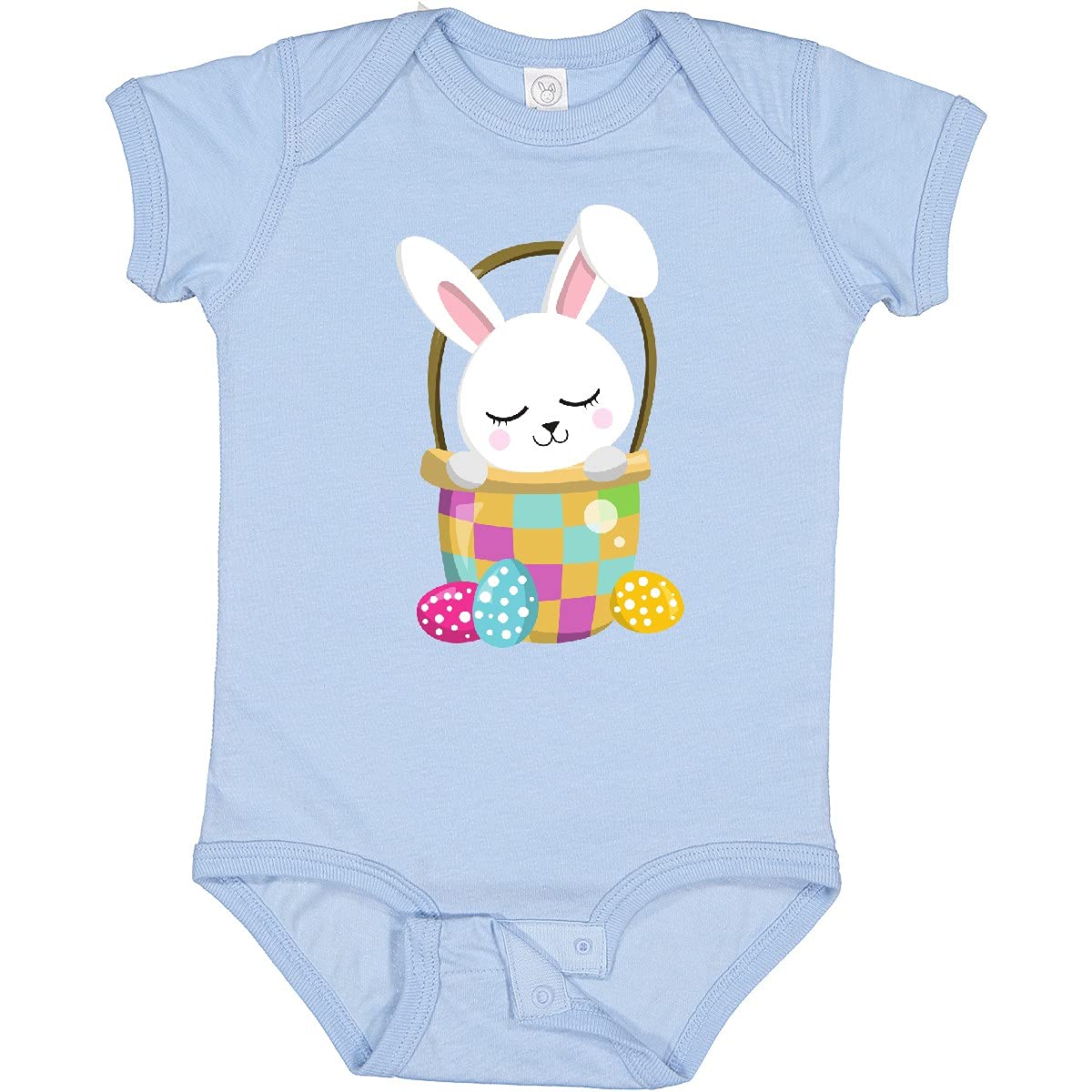 Cute White Bunny Easter Baby Bodysuit - Perfect for Easter Gifts