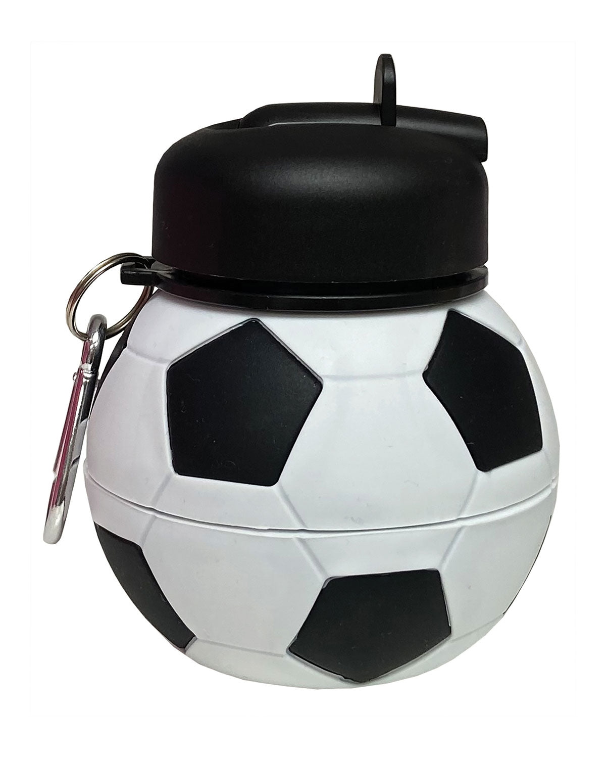 Collapsible Soccer Water Bottle - Leak Proof & Portable Sports Drink Container for Soccer Players, Training, Games & Outdoor Activities