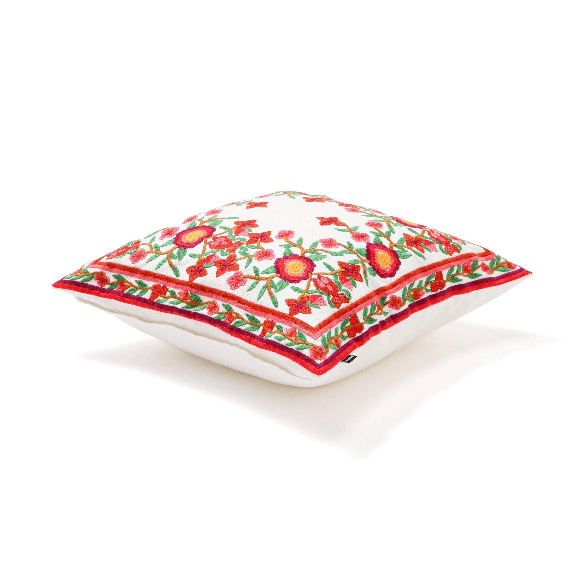Premium 18x18 Inch Flower Print Cushion Cover - Soft Decorative Pillow Case for Sofa, Bed, Living Room - Home Decor Accent for Cozy Comfort