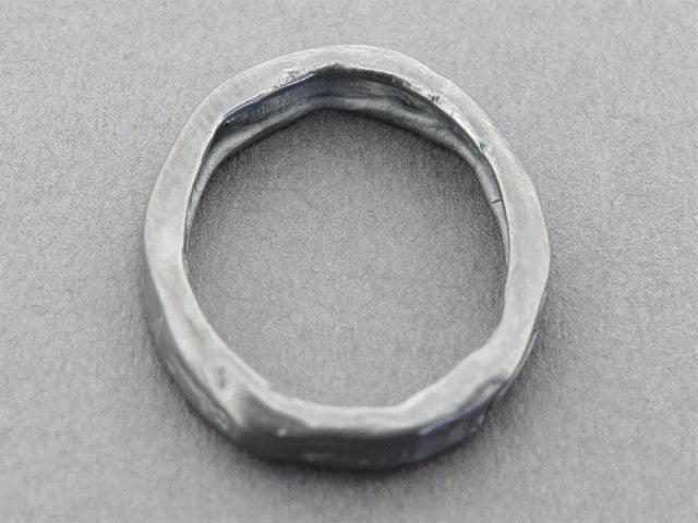 Oxidized Silver Driftwood Band Ring - Boho Chic Jewelry for Women, Perfect for Beach Weddings & Everyday Wear