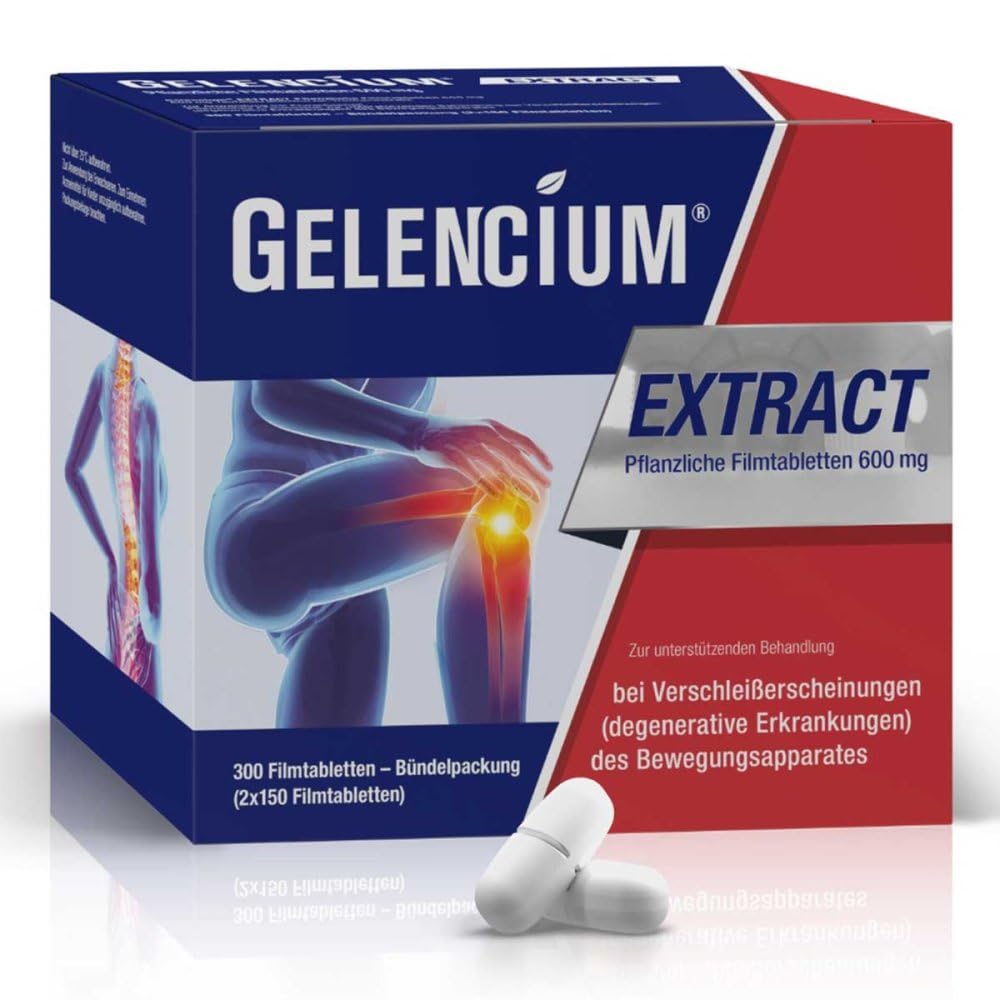GELENCIUM EXTRACT Herbal Film-Coated Tablets 2X150 Count - Natural Stress Relief & Sleep Aid for Relaxation & Wellness