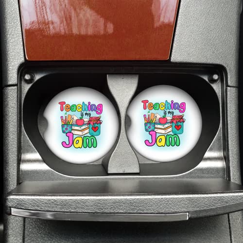 Teacher Car Coasters - Funny & Non-Slip for Coffee & Drinks