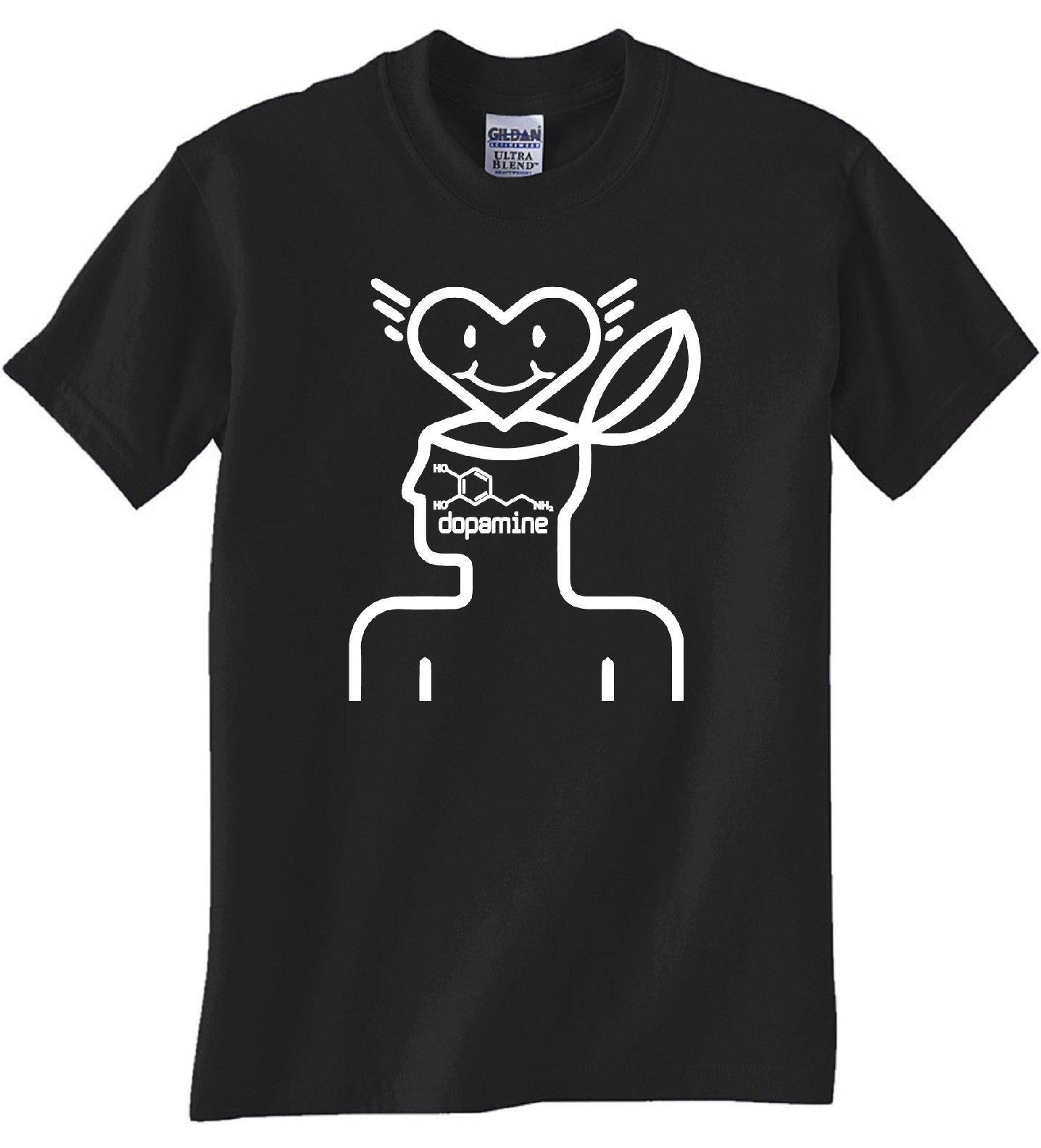 STUFF WITH ATTITUDE DOPEMINE Black Graphic T-Shirt for Men - Cool Streetwear Tee for Casual Outfits & Urban Fashion