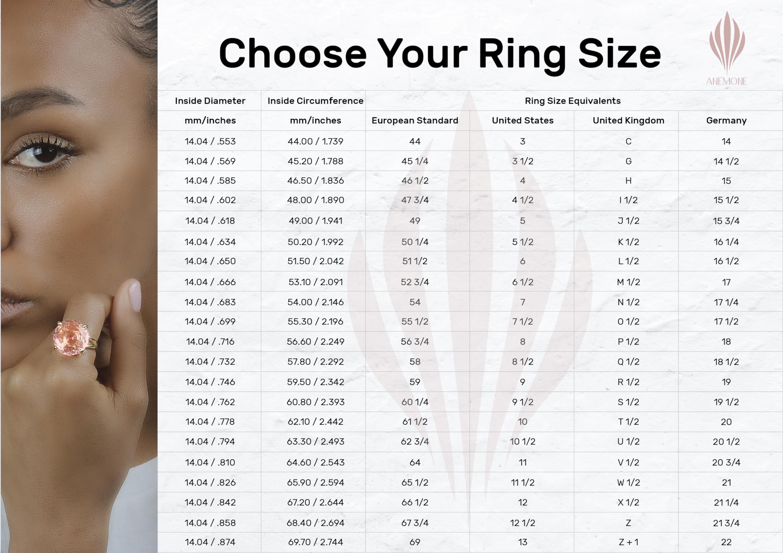 925 Silver Smoky Quartz Rings for Women - Elegant Fashion Jewelry Gift