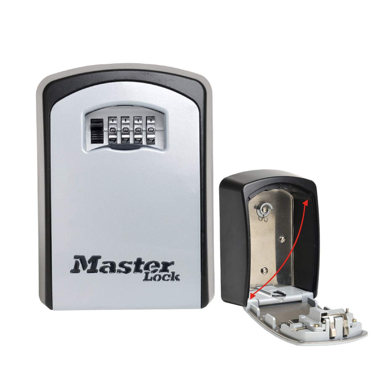 Master Lock 5403EURD Extra Large Wall Mount Key Safe Box - Secure Storage for Home, Office & Outdoor Use