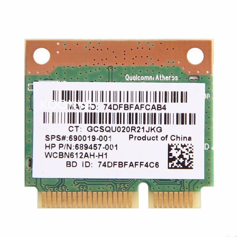 HP 690019-001 689457-001 Atheros QCWB335 802.11n Wireless Bluetooth 4.0 PCIe WiFi Card - Upgrade Your Desktop PC for Faster Internet & Seamless Connectivity