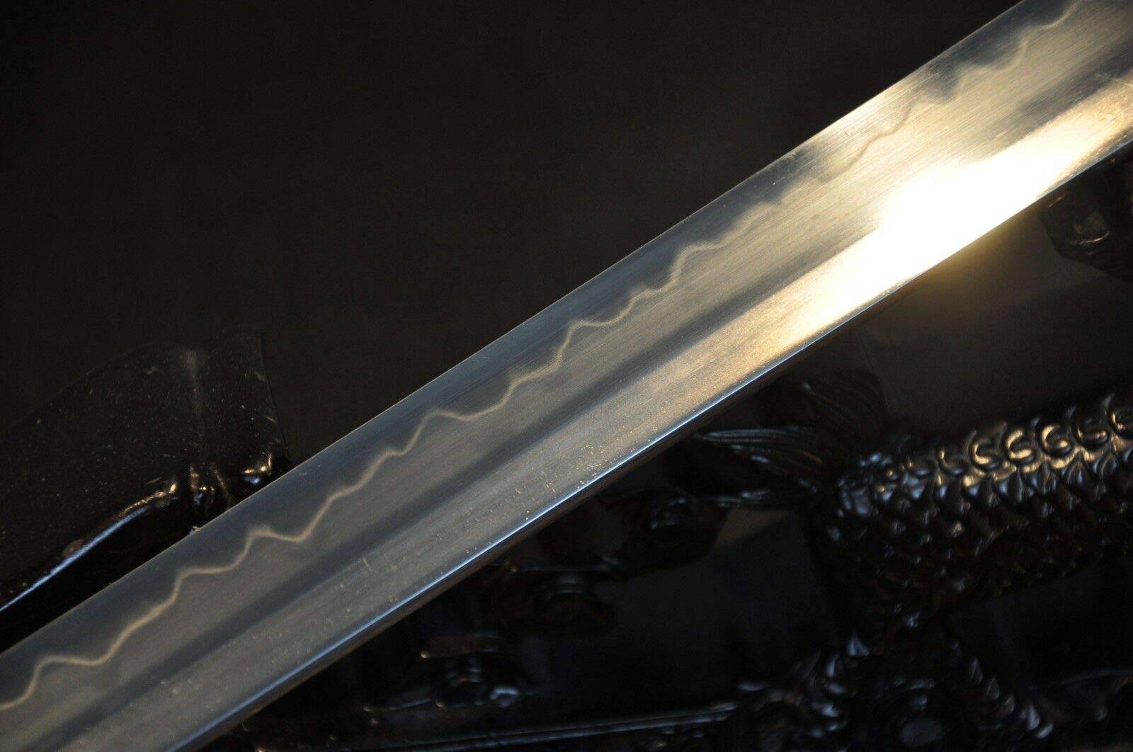 Handmade T10 Steel Sword Knife with Copper Fittings - Sharp Burning Edge Blade for Collection, Martial Arts & Cosplay | Shengshi Tang Style Combat Weapon
