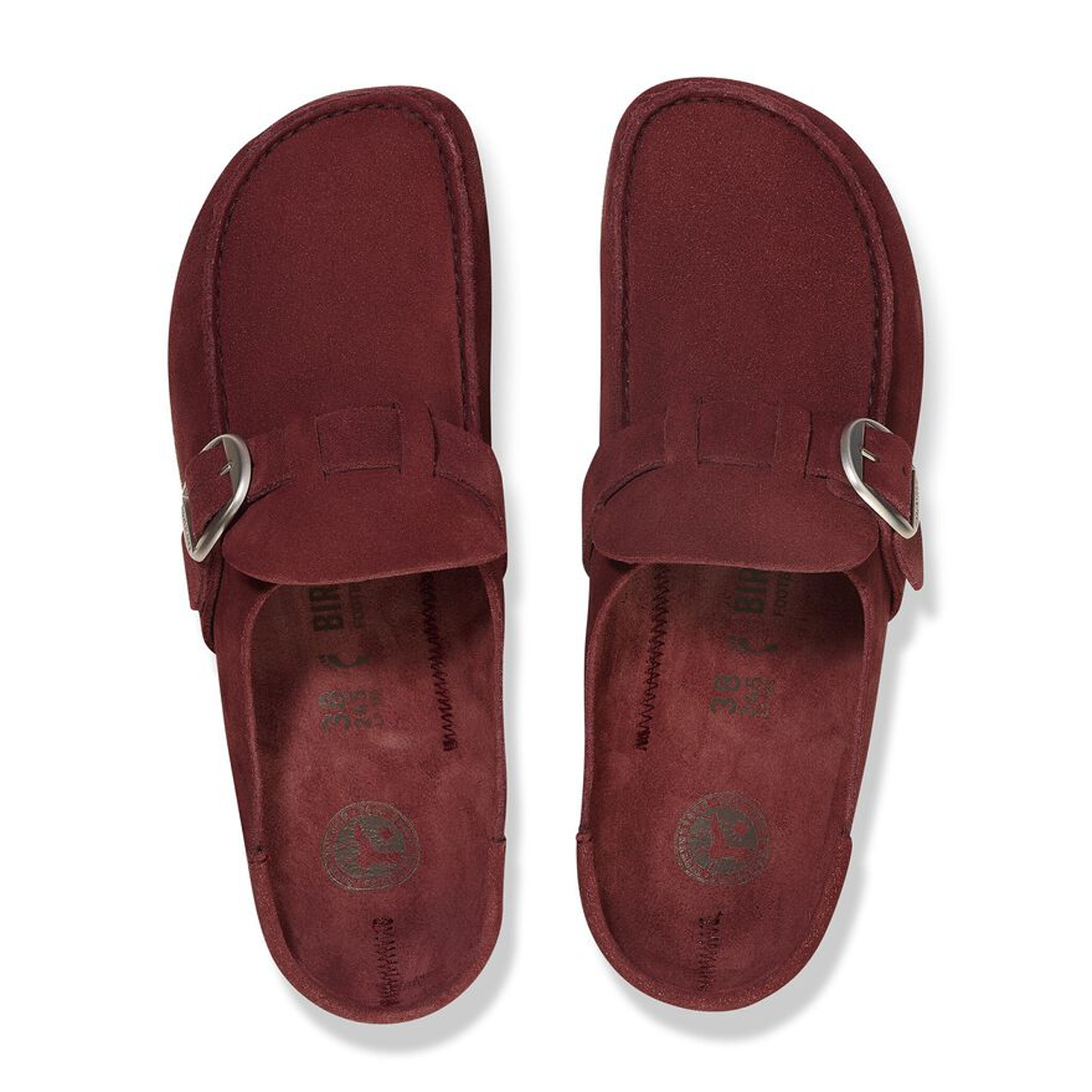 Birkenstock Buckley Narrow Clog for Women - Zinfandel Suede Comfort Shoes | Perfect for Casual Wear, Home & Office