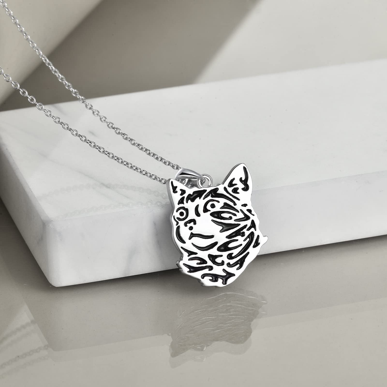 YAFEINI 925 Sterling Silver Cat Necklace - Elegant Cat Jewelry Gift for Women & Girls | Perfect for Birthdays, Anniversaries & Cat Lovers