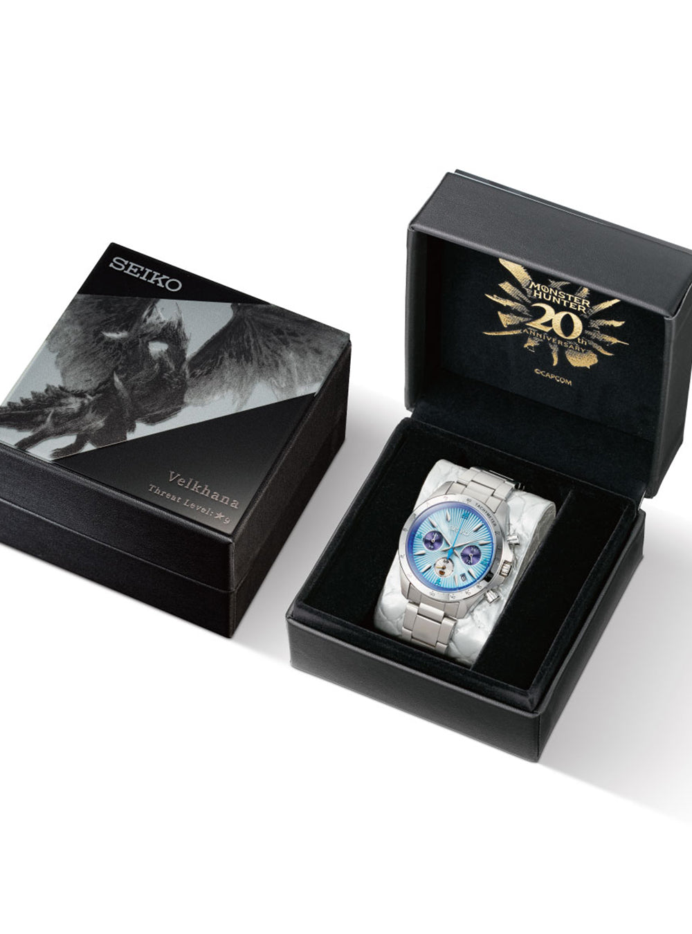 SEIKO × MONSTER HUNTER 20th Anniversary Limited Edition Watch - Japanese Made Automatic Timepiece for Collectors & Gamers | Perfect for Special Occasions, Gaming Events & Watch Enthusiasts