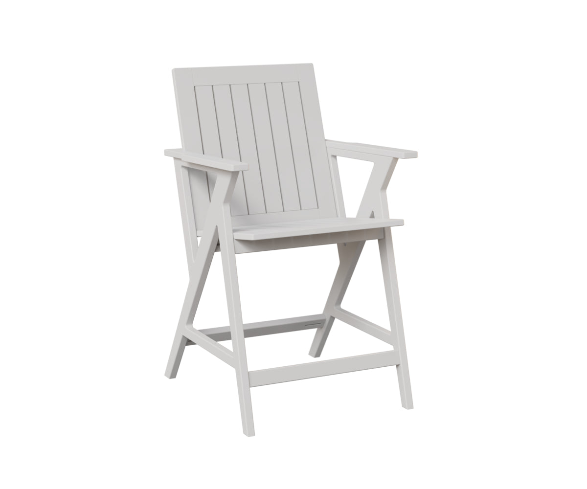 Berlin Gardens Kinsley Counter Height Bar Stool - Modern Swivel Arm Chair for Kitchen Island, Breakfast Bar & Home Pub - Comfortable & Stylish Seating for Dining & Entertaining