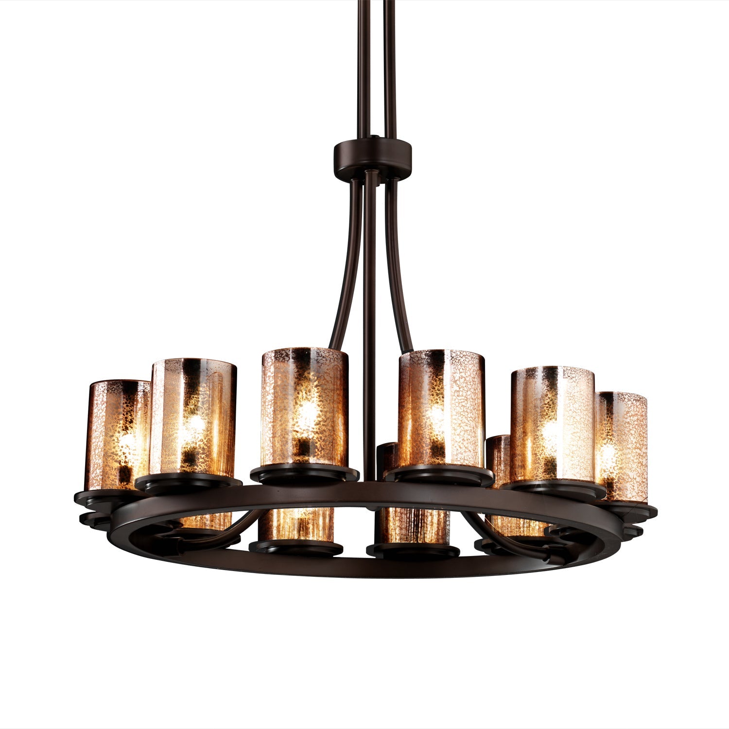 12-Light Crystal Chandelier for Dining Room - Modern Elegant Ceiling Light Fixture with LED Bulbs, Perfect for Home Decor, Wedding Venues & Restaurants