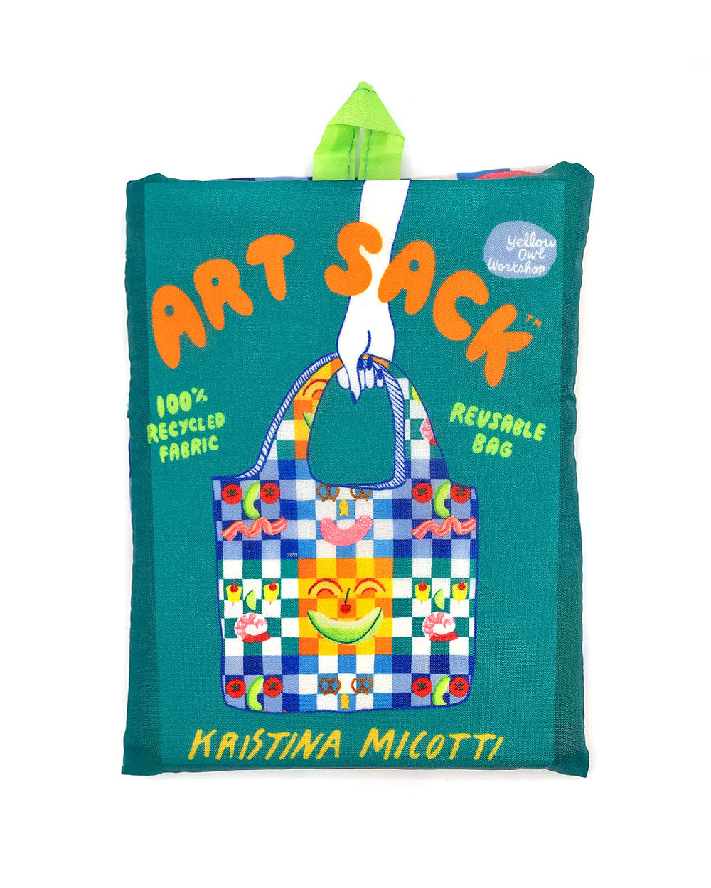 Eco-Friendly Picnic Art Sack - Reusable Tote Bag for Beach, Grocery Shopping & Outdoor Activities | Large Canvas Carry All with Durable Handles