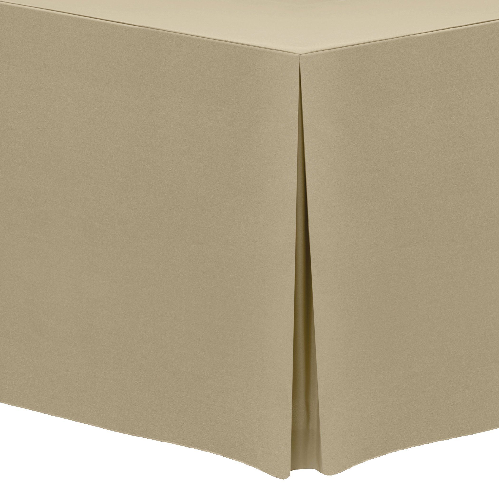 Premium 4 ft. Fitted Polyester Tablecloth - Perfect for 24x48 Inch Rectangular Tables, 36