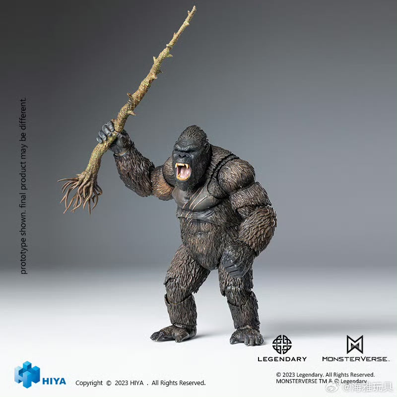 HIYA 6-inch 15cm Kong Skull Island Action Figure - Exquisite Basic Series Reissue | Collectible Movie Toy for Display & Play
