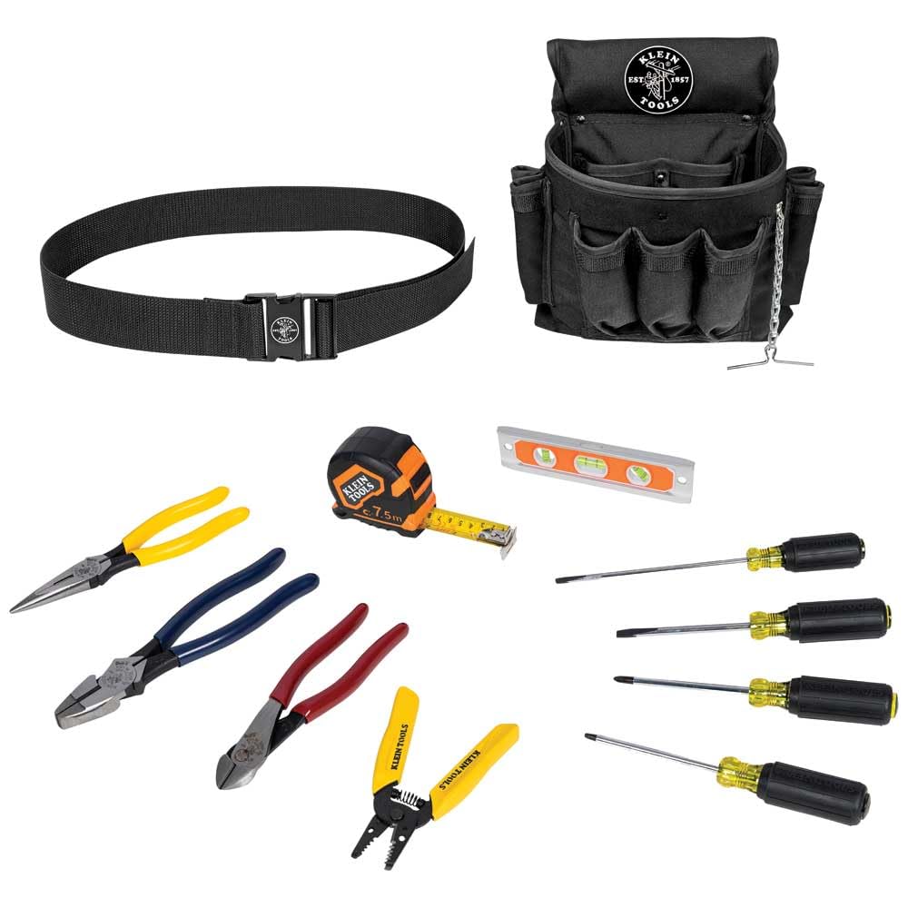 Klein Tools 12-Piece Hand Tools Kit with Pliers & Screwdrivers for Electricians & DIY
